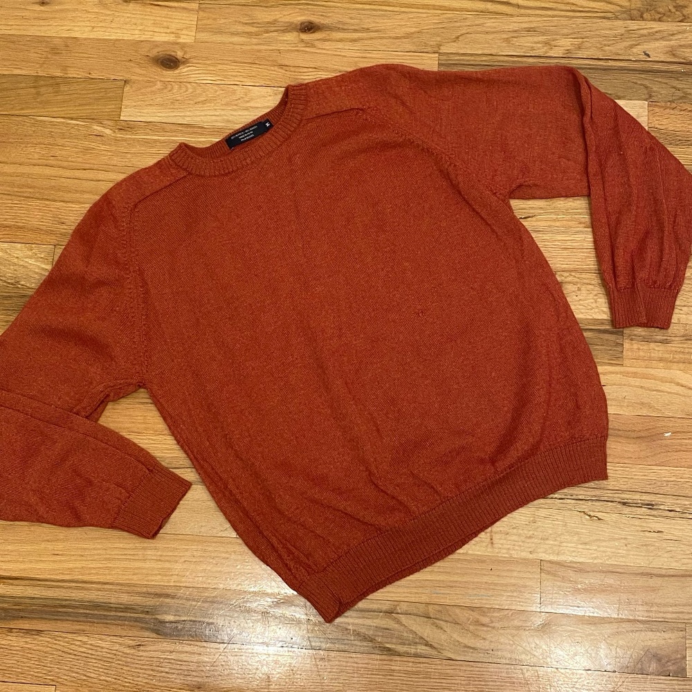 Johnnie Walker Mens Burnt Orange Sweater